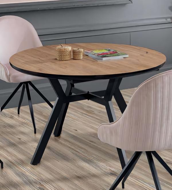 Luxus Esstisch Ausziehbar Esszimmer Tisch Metall Rund Tische Esstische Möbel