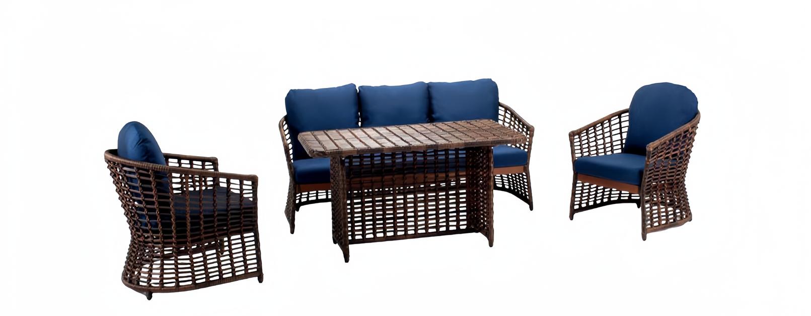 Outdoor Möbel Terrassen Loungemöbel Gartenlounge Außenmöbel Sofa Couch 4tlg