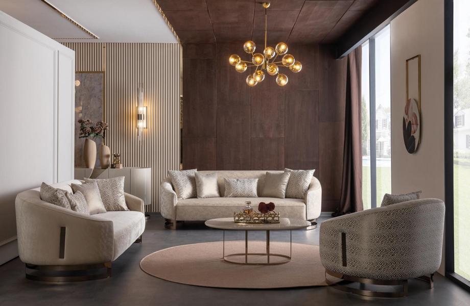 Sofa Set Couchgarnitur 2x Sofas 3 Sitzer Sessel Couchtisch Wohnzimmer