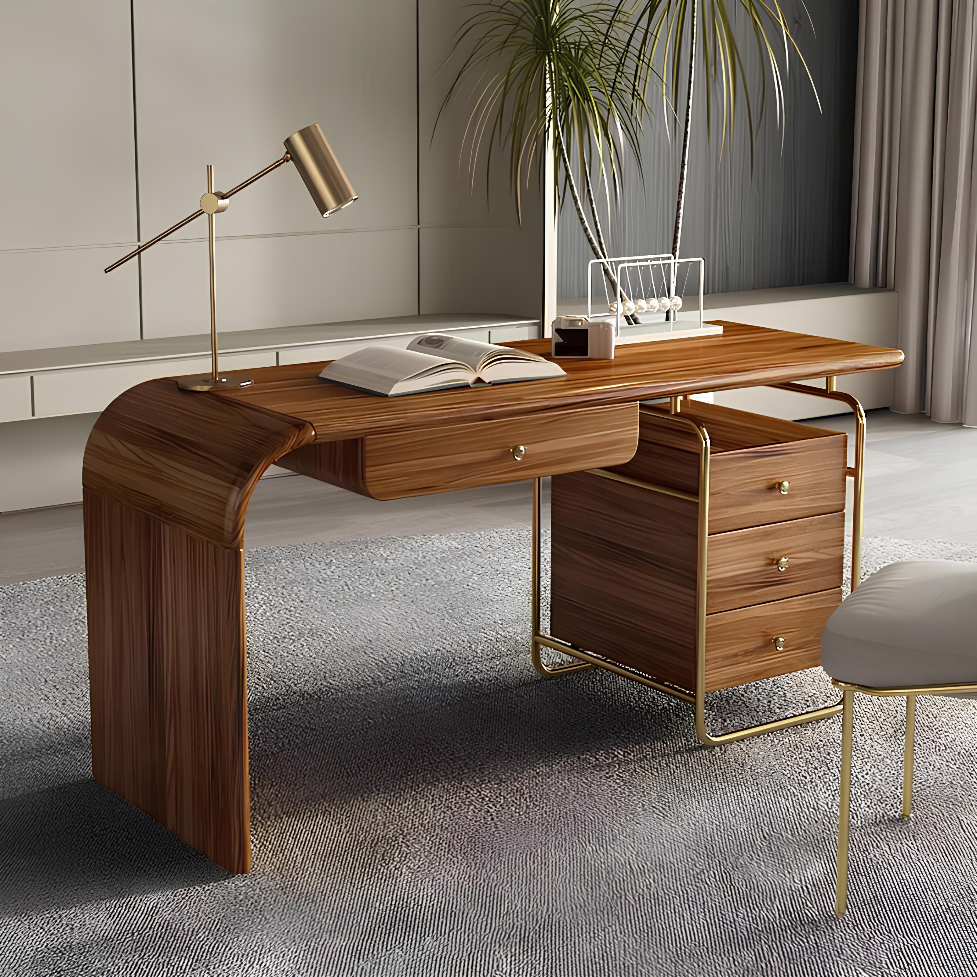 Design Tisch Sekretär Luxus Schreib Büro Möbel Holz Tische Office Einrichtung