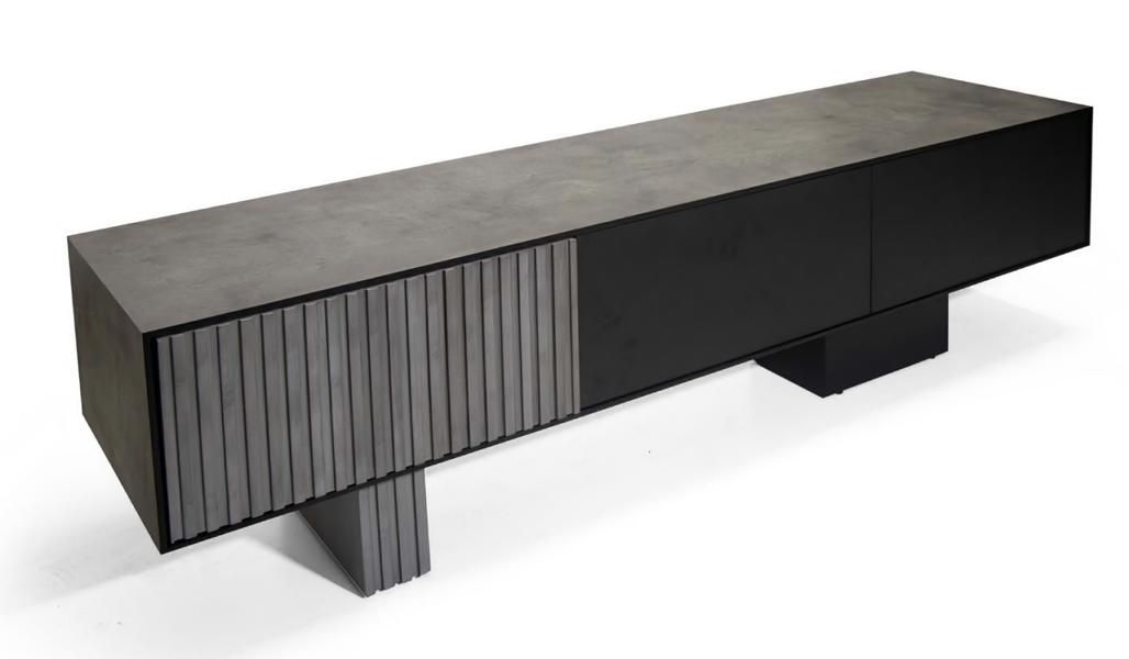 Luxuriöses Wohnzimmer Sideboard TV-Schrank aus Holz elegantes Lowboard Möbel