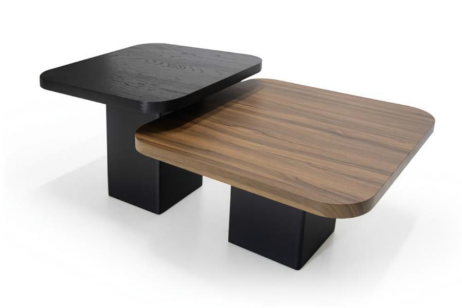 Wohnzimmer Couchtisch Set 2x braune Tische, Luxus Design 2-tlg stilvolle Möbel