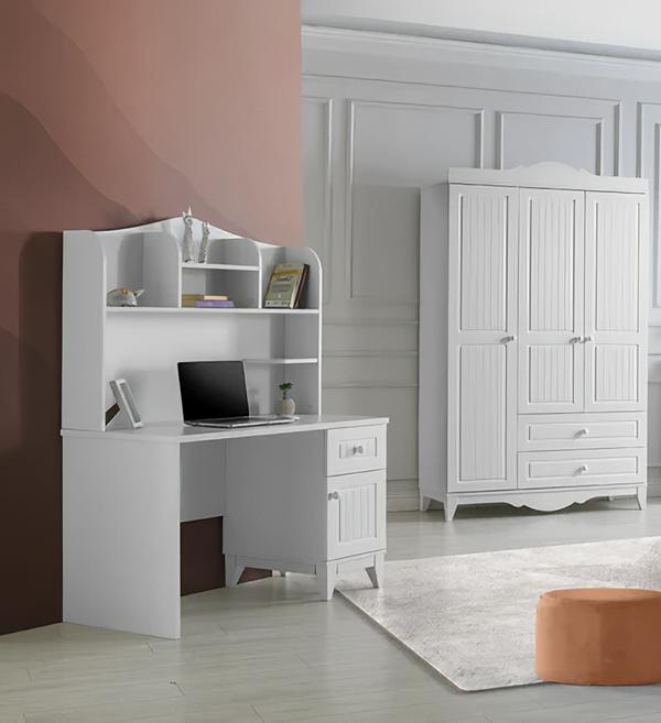 Schreibtisch Stauraum Kleiderschrank Elegantes Design Stilvolle Wohnräume Möbel