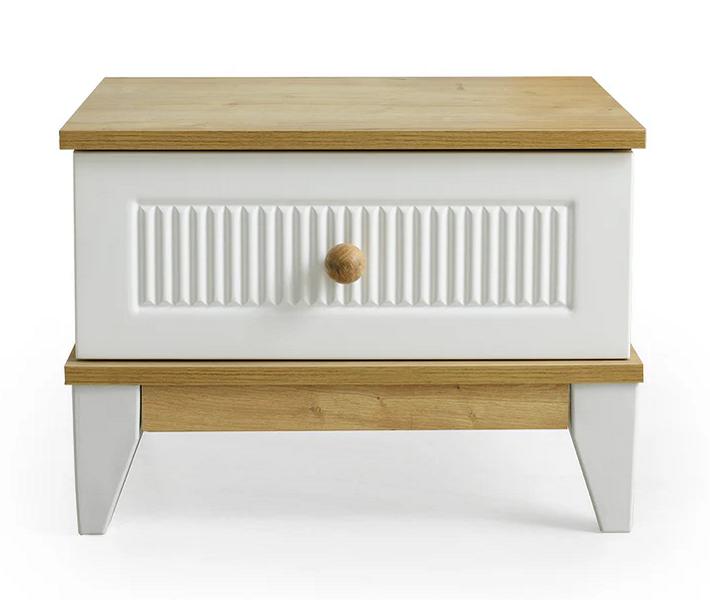 Design Modern Möbel Nachttisch Kinder Beistell Jugendzimmer Weiß Holz