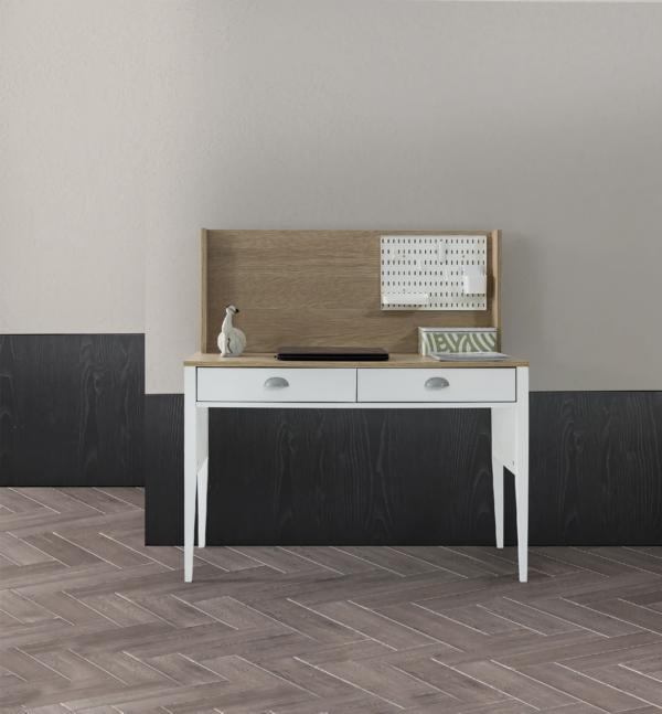 Moderner Schreibtisch Ablageflächen Stilvolles Design Weiß Büro Kinderzimmer
