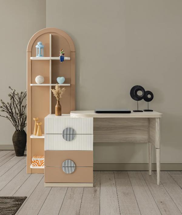 Schreibtisch Elegant Schubladen Stilvolles Design Funktionales Arbeiten Büro