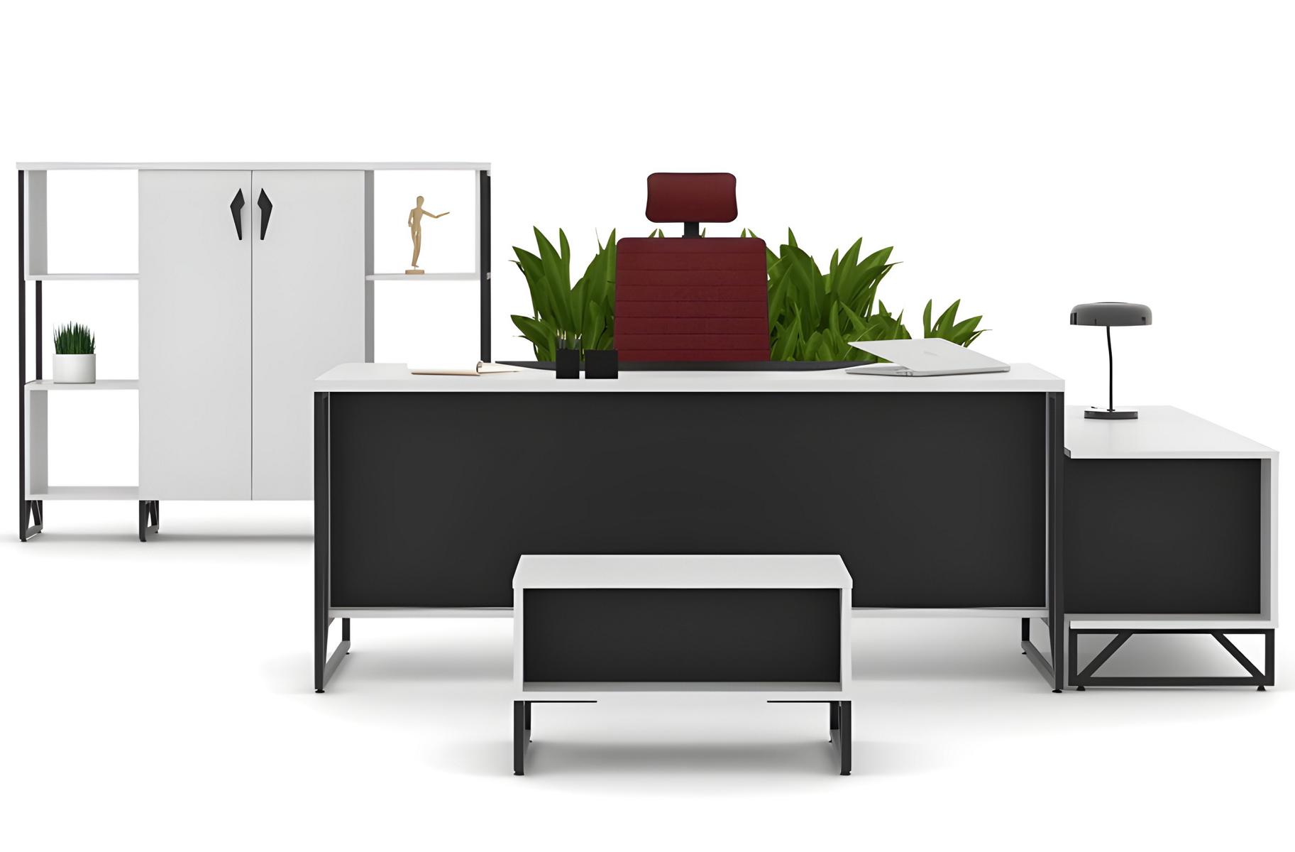 Arbeitszimmer Set Schreibtisch Büroschrank Sideboard Couchtisch Büromöbel