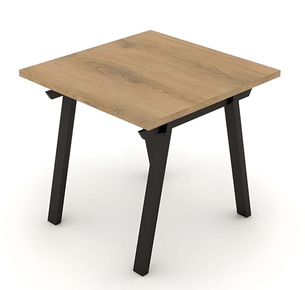 Couchtisch Beistelltisch Holztisch Quadratisch Metallbeine Arbeitszimmer