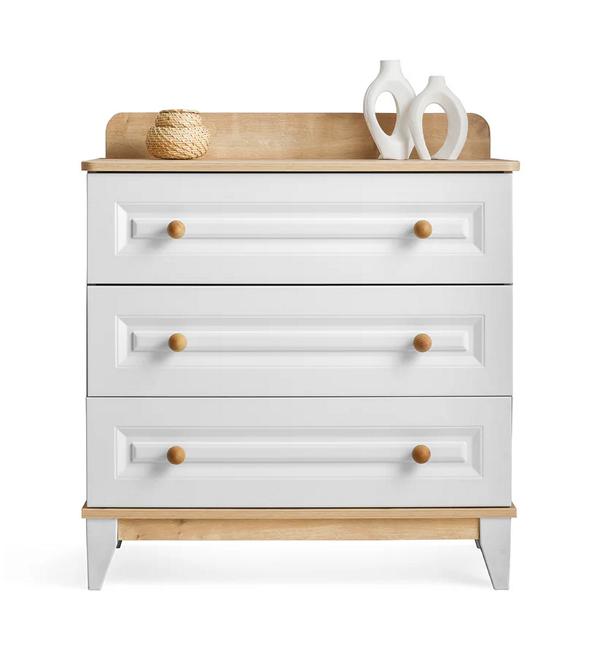 Hochwertige Kommode Schlafzimmer 3-Schubladen Sideboard Holz Möbel