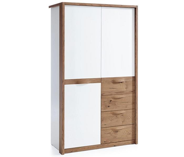 Schrank Kleiderkasten Hochschrank Stauraumschrank Wäscheschrank