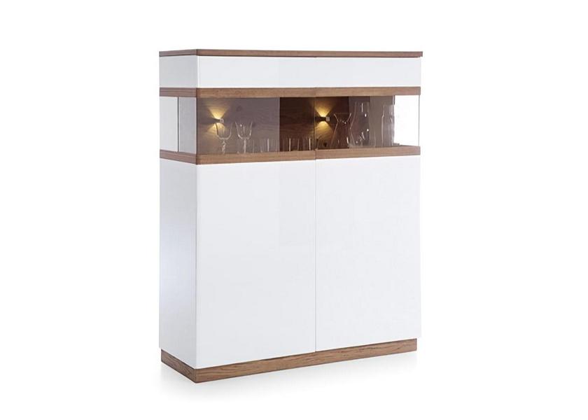 Vitrine Glasvitrine Glasschrank Massivholzschrank Hochschrank Schrankvitrine