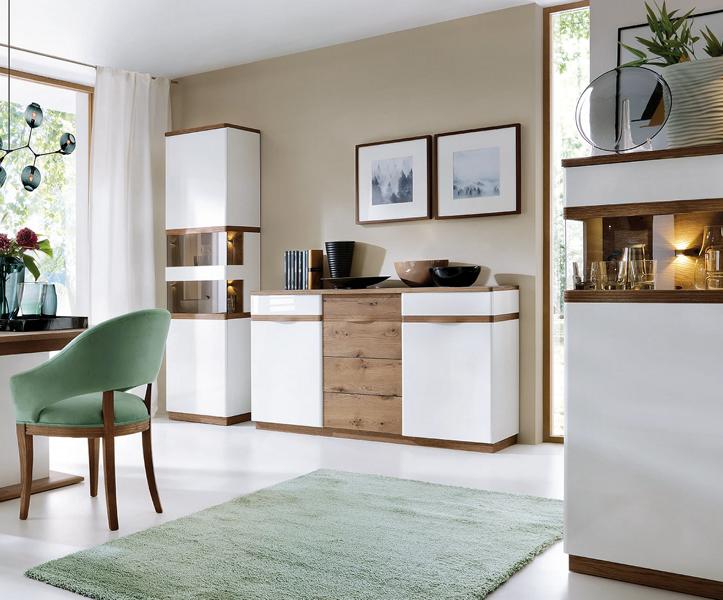 Esszimmer Set Sideboard Komplett Vitrine Luxuriöses Designer Einrichtung