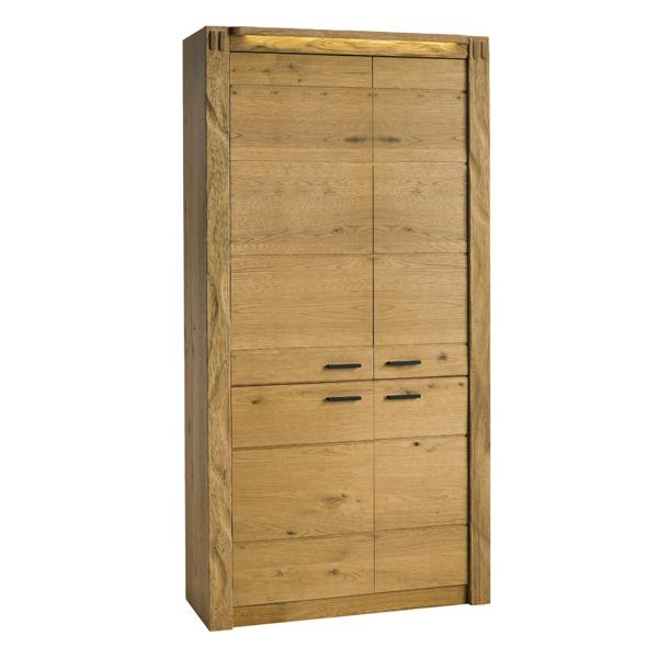 Schrank Kleiderkasten Hochschrank Stauraumschrank Wäscheschrank