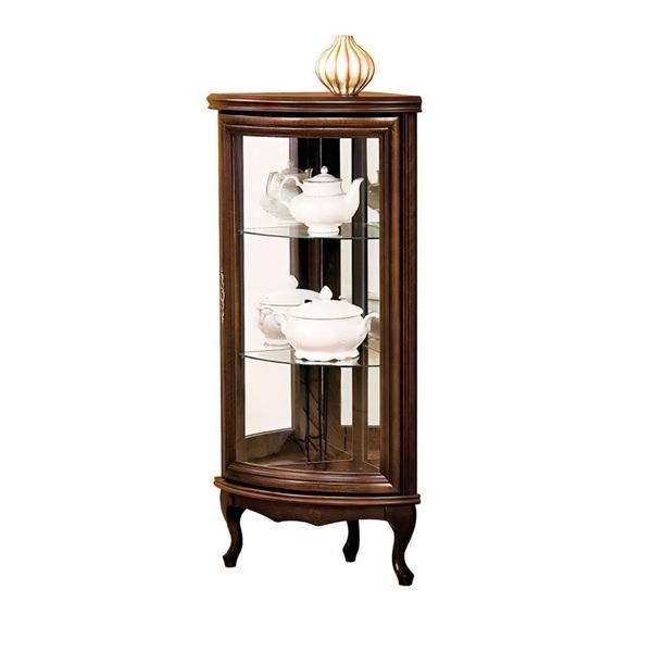 Schrankvitrine Eckvitrine Glasschrank Schrankregal Glasvitrine Regal Vitrine
