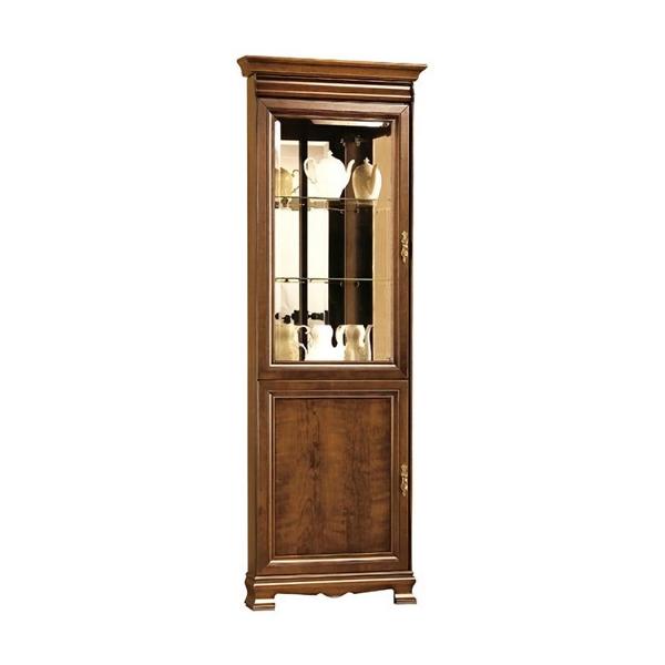Eckvitrine Vitrinenschrank Glasvitrine Glasdisplay Vitrine Regalvitrine