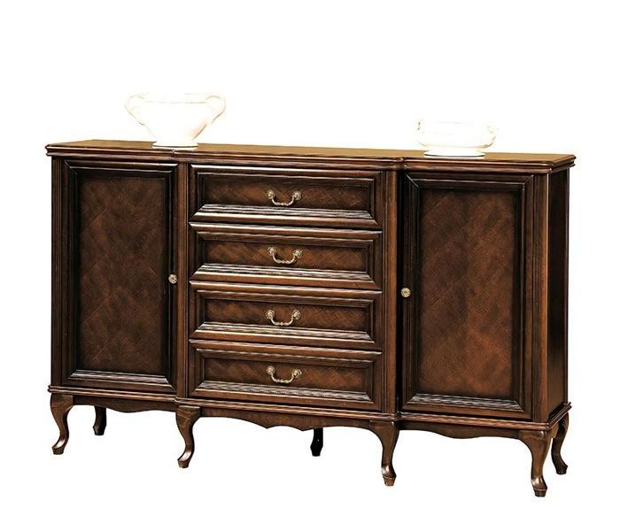 Anrichte Schubladenschrank Stauraummöbel Sideboard Buffet Antikkommode Schrank