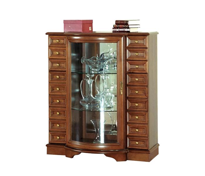 Vitrine Schubladenschrank Glasvitrine Schaukästchen Glasschrank Regalvitrine