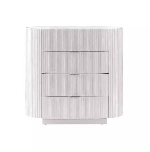 Kommode mit 4 Schubladen Schubladenschrank Holzschrank für Schlafzimmer