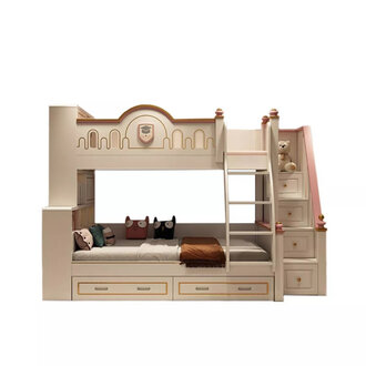 Kinderbett Etagenbett Jugendbett Rosa Design Modern Bett Kinderzimmer