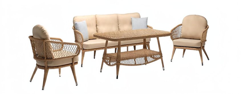 Outdoor Möbel Loungemöbel Gartenlounge Außenmöbel Sofa Couch Terrassen 4tlg