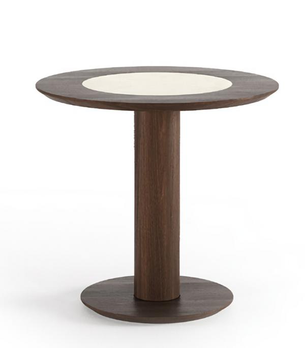 Modern Beistelltisch Braun Edle Tisch Runde Tische Wohnzimmer Sofatisch