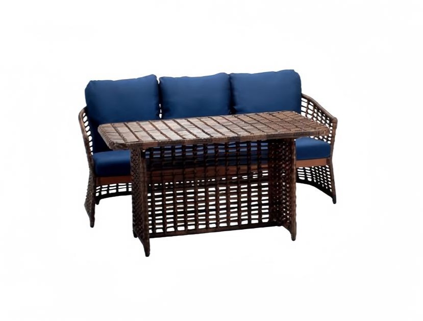 Außenmöbel Gartenlounge Rattanmöbel Freizeitmöbel Outdoor-Möbel Tisch 2tlg