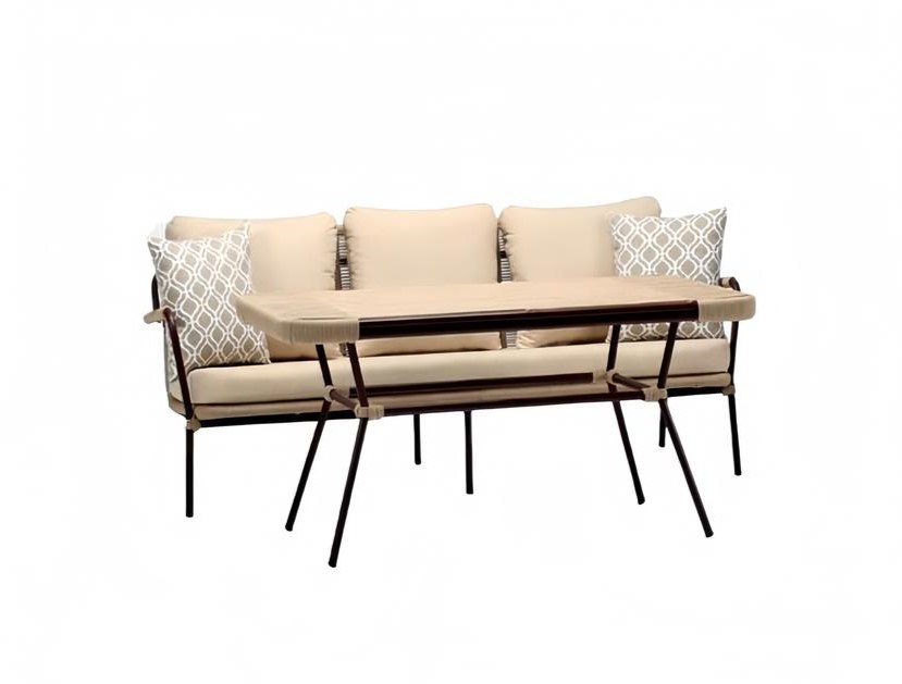 Außenmöbel Rattanmöbel Freizeitmöbel Outdoor-Möbel Gartenlounge Tisch 2tlg