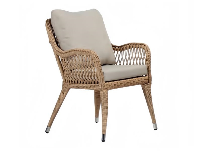 Sessel Braun Design Couch Sofa Relax Hochwertig Rattan Polster Sitzer Luxus