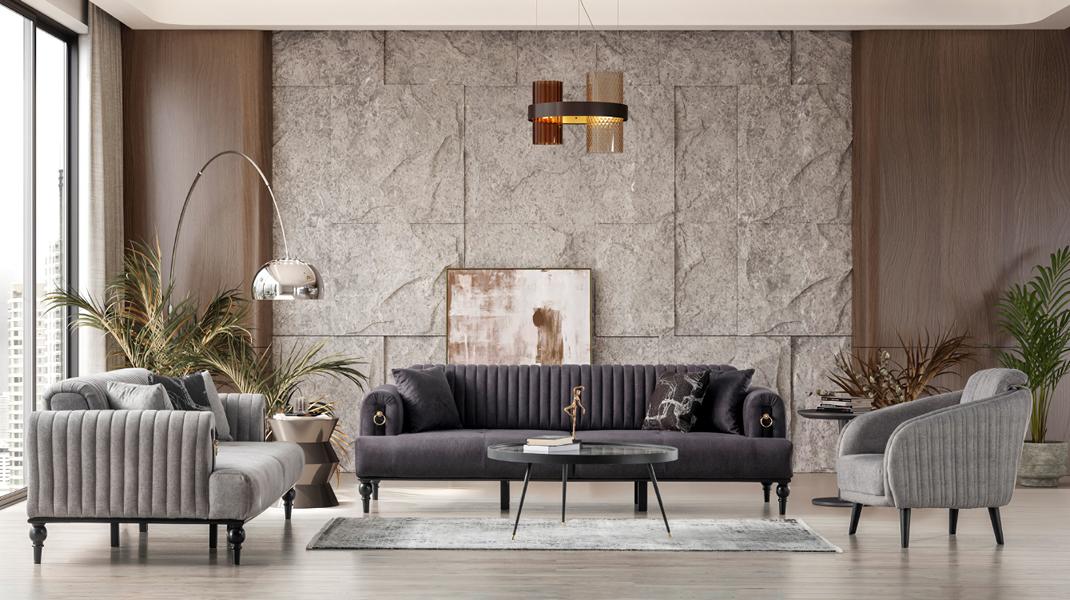 Stilvolle Sofagarnitur 3+1 Sitzer Elegante und Gemütliche Couch für Wohnräume