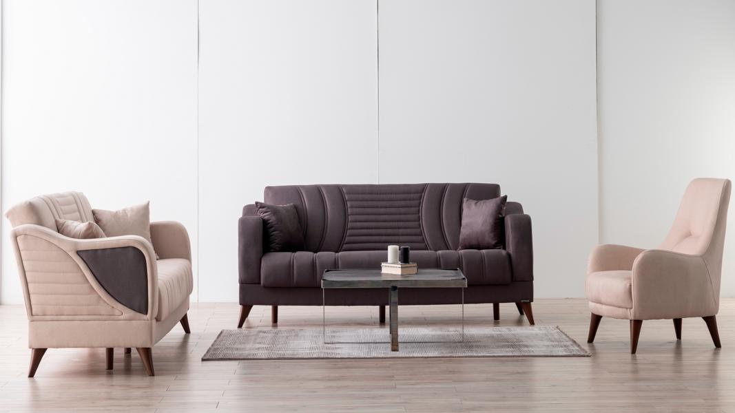 Komfortable Sofagarnitur 3+3+1 Sitzer Stilvolles Design für elegantes Wohnen