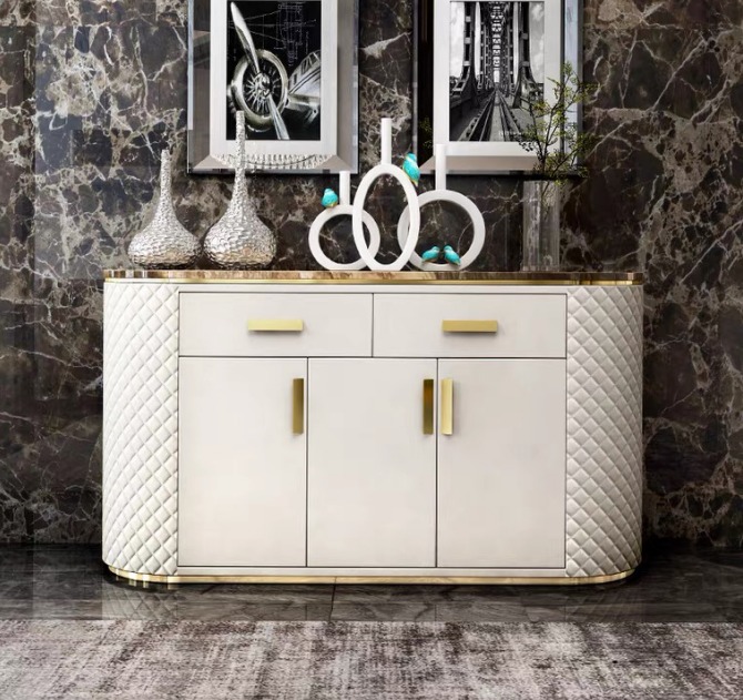 Kommode Design Holz Schrank Luxus Sideboard Lowboard Anrichte Weiß Sofort