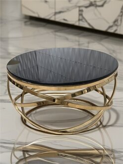 Designer Metall Edelstahl Wohnzimmer Kunstmarmor Tisch Tische Luxus Neu Sofort
