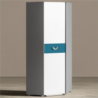 Praktischer Eckschrank aus Holz, der als Kleiderschrank genutzt werden kann Sofort