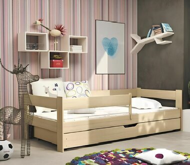 Bett Betten Naturholz Massiv Kinder Jugend Holzbett Sofort