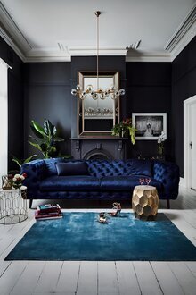 Sofa Couch Polster Sitz Moderne Couchen Samt Velvet Wohnzimmer Sitzmöbel