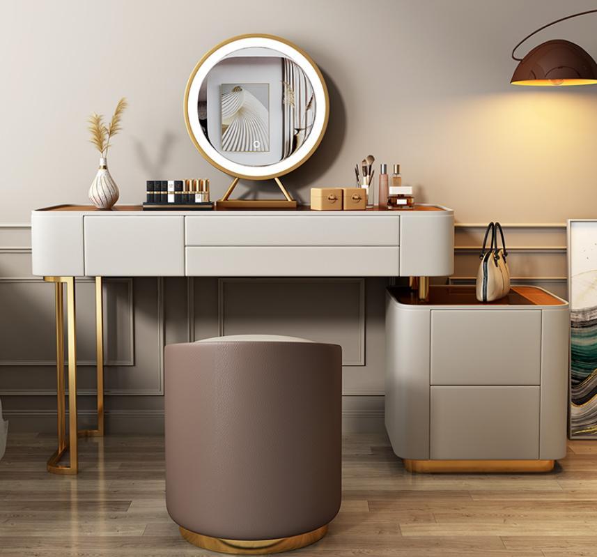 Designer-Schminktisch in elegantem Weiß mit praktischem Stauraum Sofort