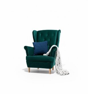 Lounge Ohren Sessel Club Designer Möbel Fernseh Sofa Stuhl Samt Polster Sofort