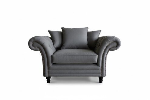 Design Chesterfield Armchair 1 Seater Couch Upholstery Luxury Classic Textile Sofas Sofort