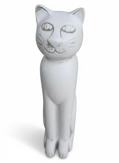 41cm XXL Design Katze Dekoration Figur Skulptur Acryl Deko Statue Figuren Sofort