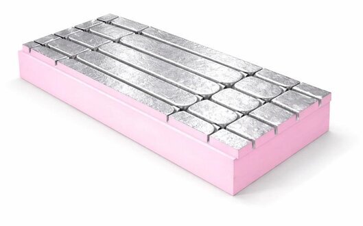 Depotum ThermoGreenline XPS Platten 130mm Aluminium Beschichtung