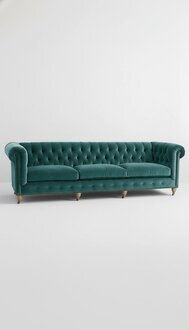 Chesterfield design luxus Sofa Polster couch garnitur Leder textil 5 Sitzer 099