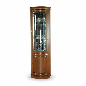 Klassische Vitrine Vitrinenschrank Rustikal Schrank Glasschrank Vitrinen Z-WN