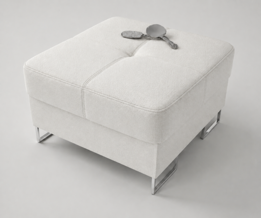 Ottomane Pufa Stoff Textil Ottoman Design Sitzbank Fußhocker Lounge Hocker Club