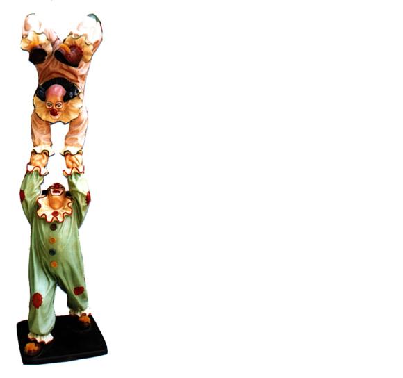 Design Clown-Akrobat Figur Statue Skulptur Figuren Skulpturen Dekoration