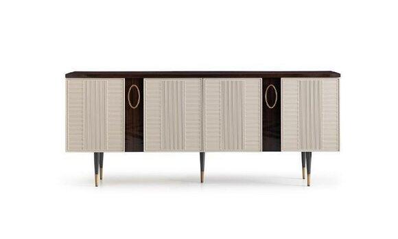 Sideboard Anrichte Kommode Holz Schrank Weiß Design Esszimmer Möbel