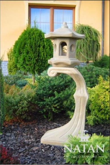 Lampe Außenleuchte Garten Terrassen Stein Skulptur Dekor Figur Leuchte