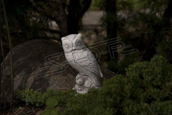 Garten Dekoration Eule Terrasse Stein Natur Figuren Figur Dekorative Statue