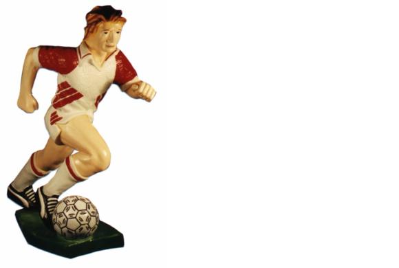 Design Fußballer Figur Statue Skulptur Figuren Skulpturen Dekoration