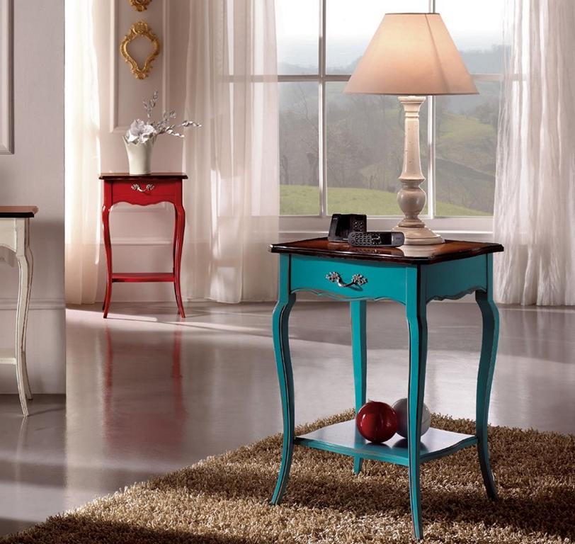 Konsolen Nachttisch Schlafzimmer Beistelltisch Modern Möbel Azurblau