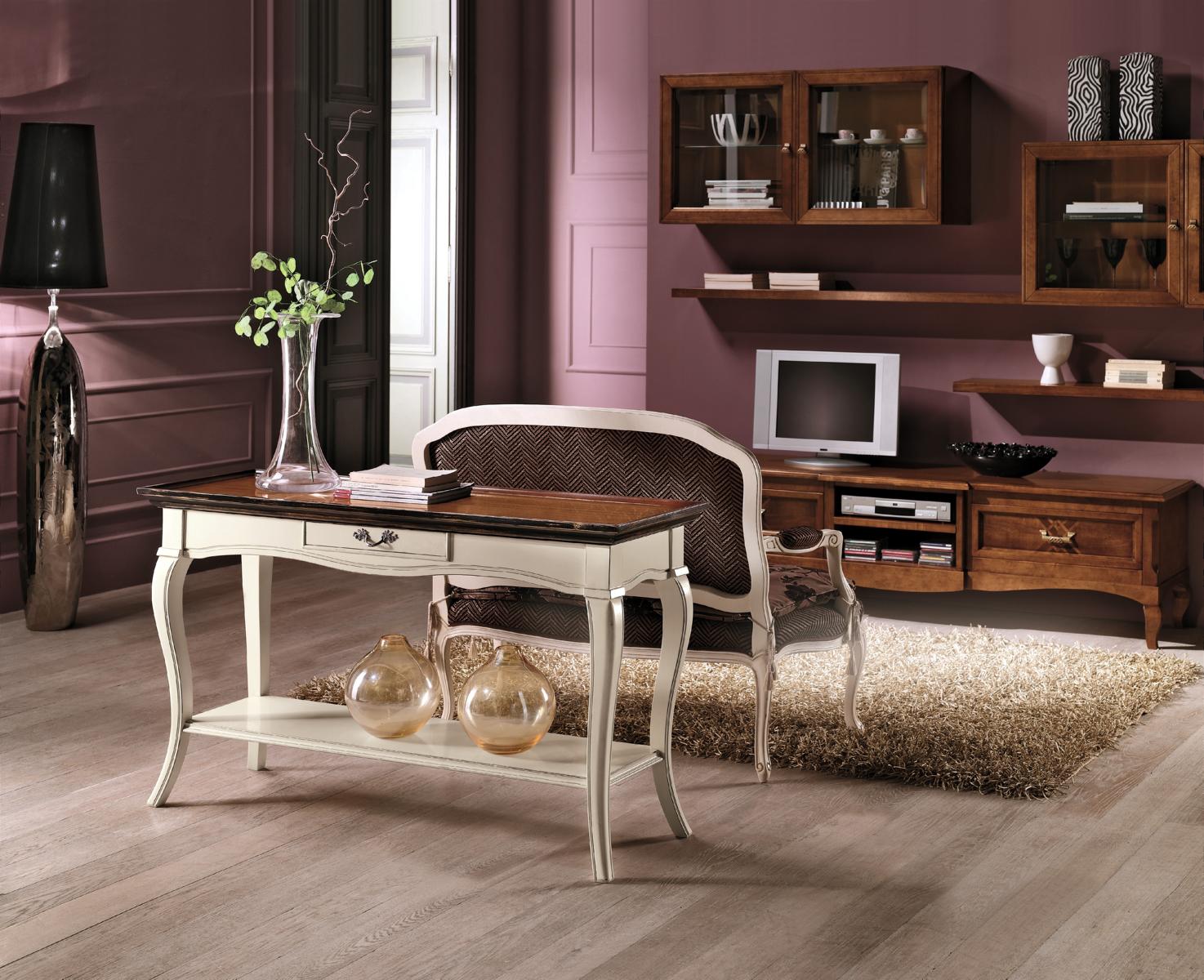 Konsolen Nachttisch Beistelltisch Modern Design Möbel Holz Weiß